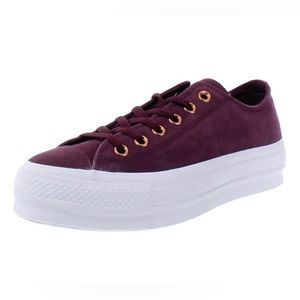 Women’s Deep Purple Platform Leather Converse